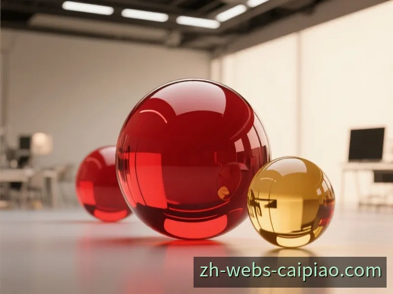 红金色球体与现代数据空间构成的开奖结果主题视觉